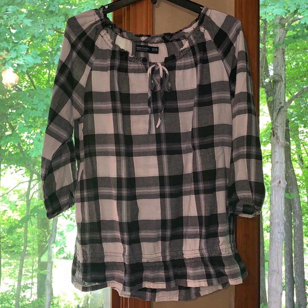 Plaid top